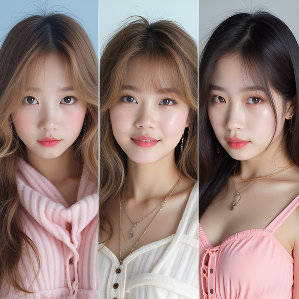 A collage or split image showing the evolution of the Lollipop members, featuring older photos from their debut era alongside recent photos showcasing their matured look and current activities.